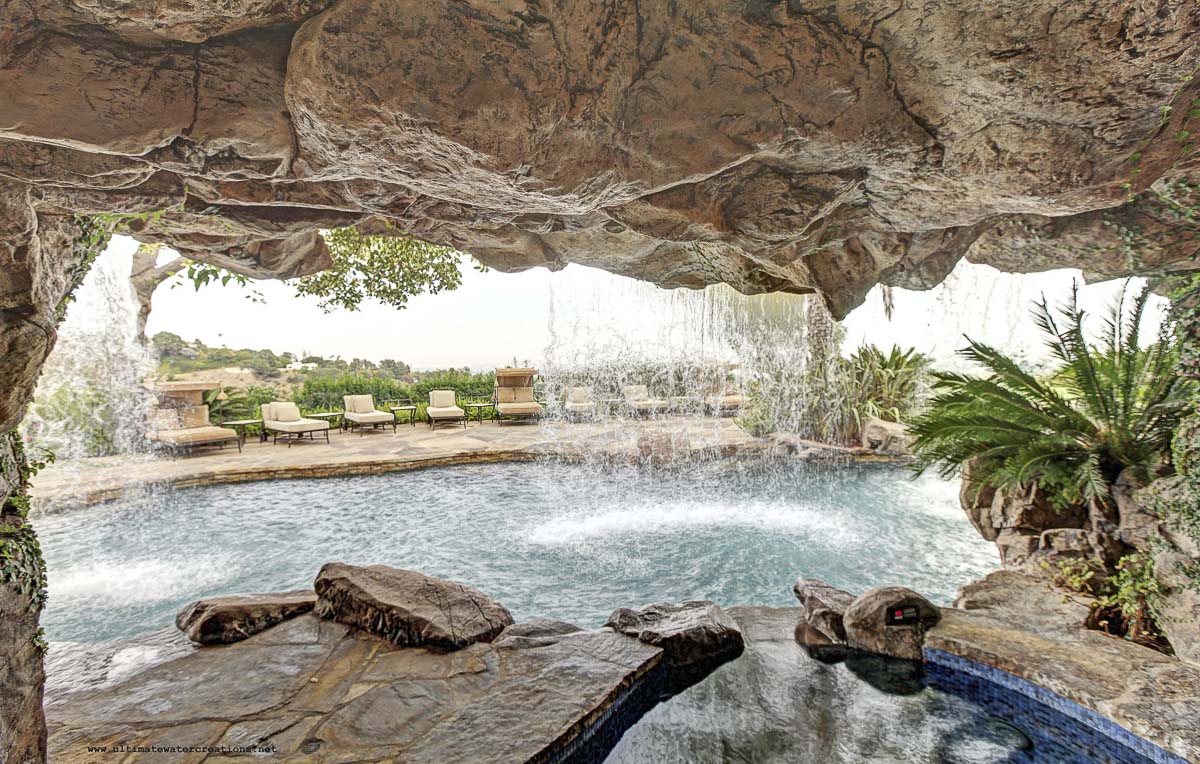 Stacked-Rock Waterfalls in Los Angeles